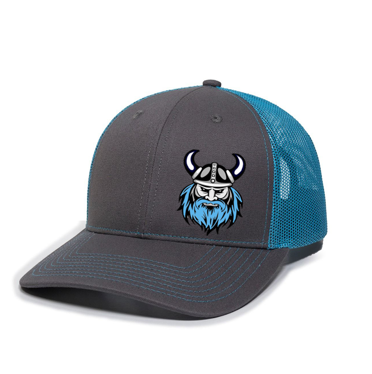 Airline Vikings - Trucker Caps (Embroidered) Black / Blue