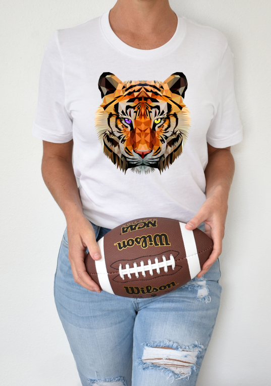 White Bengal Tiger T-Shirt (XXX-Large, Grey) 