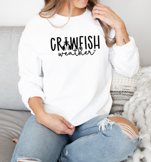 Crawfish Weather - Fleece Crew Sweatshirt