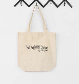 Treat People With Kindness (TYPEWRITER) (LARGE TOTE)
