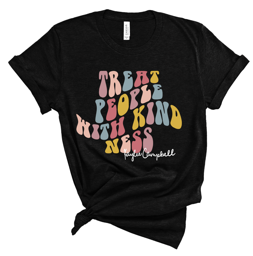 TREAT PEOPLE WITH KINDNESS (RAINBOW) (HEATHERED T's) (Additional Colors)