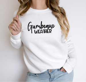 Gumbeaux Weather (Cajun Edition) - Fleece Crew Sweatshirt