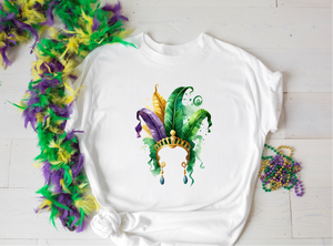 Mardi Gras Watercolor Headdress