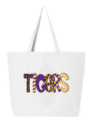 TIGERS Doodle (LARGE TOTE)