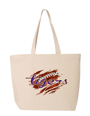 Tigers Football Shreds (LARGE TOTE)