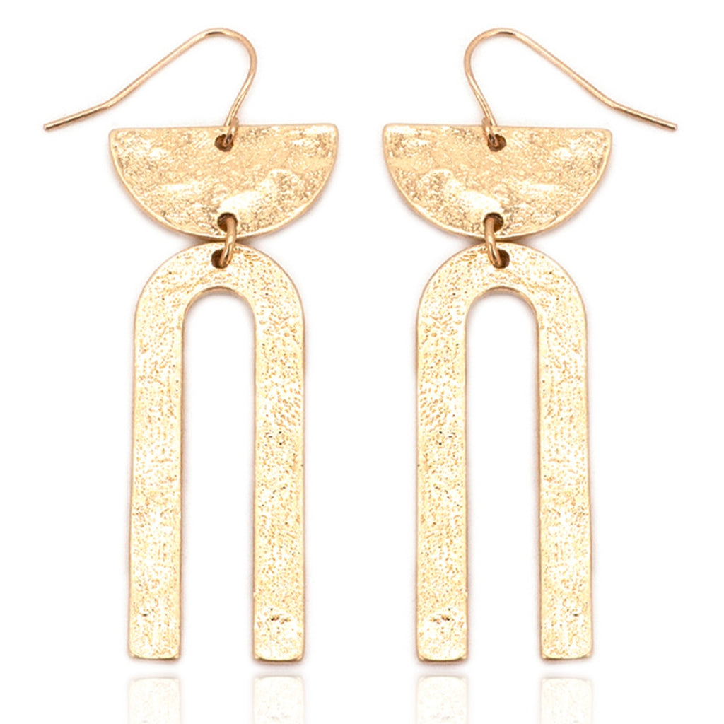 Gold 2 Tier Dangle Earring