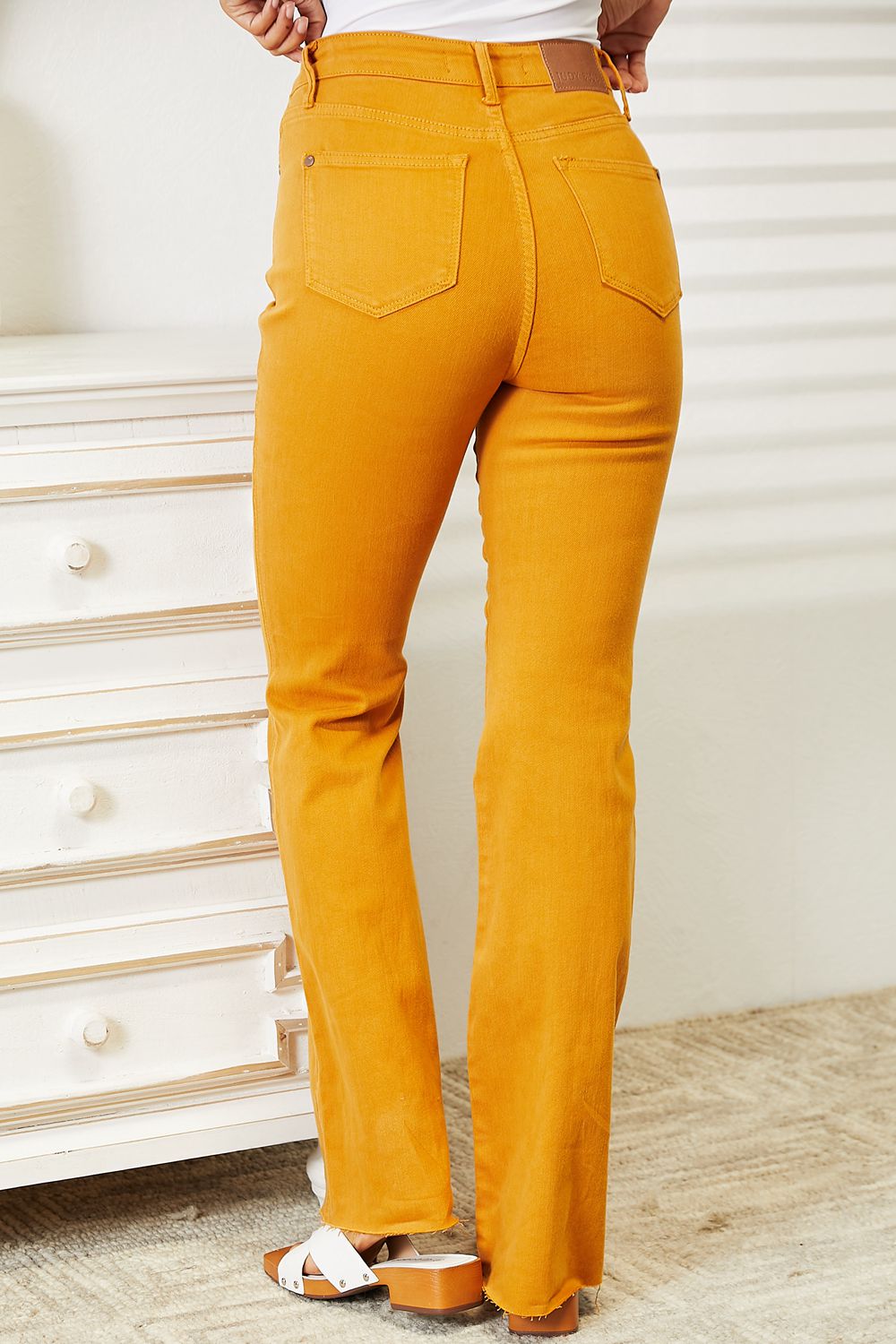 Judy Blue Golden Girl High Rise Tummy Control Flare Jeans – Malyn Grace