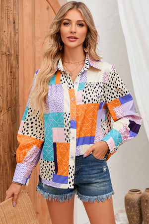 Double Take Patchwork Top