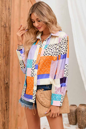 Double Take Patchwork Top