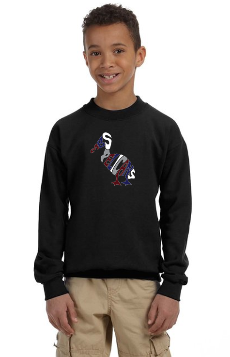 MBS Pelicans - (YOUTH) Fleece Crew Sweatshirt