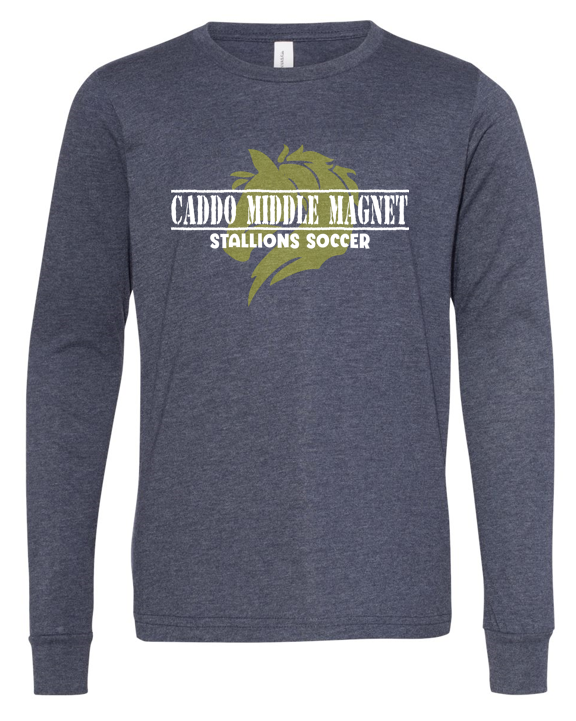 Caddo Middle Magnet - Youth Long-Sleeve (Heather Navy)