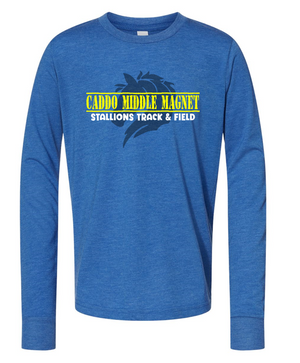 Caddo Middle Magnet - Youth Long-Sleeve (True Royal Triblend)