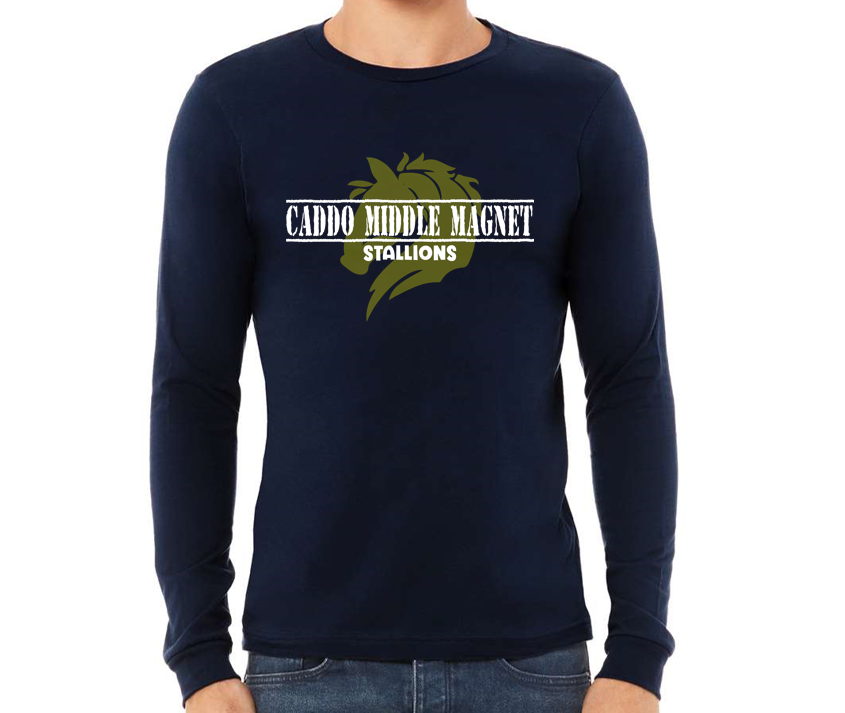 Caddo Middle Magnet Stallions (Navy Long-Sleeve)