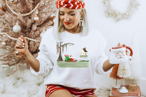 Cajun Christmas - Fleece Crew Sweatshirt