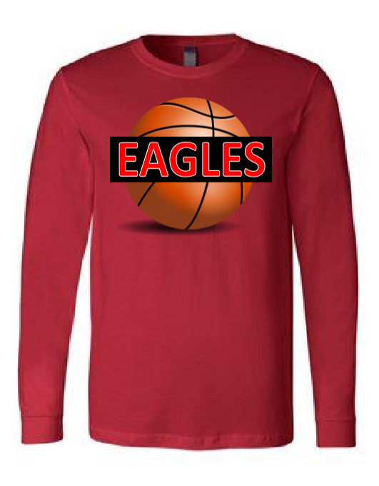Elm Grove Eagles Basketball Bold (long-sleeve)