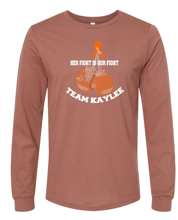 Kaylee's Fight (LONG-SLEEVE)(SOLID COLOR T'S)