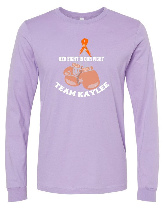 Kaylee's Fight (LONG-SLEEVE)(SOLID COLOR T'S)