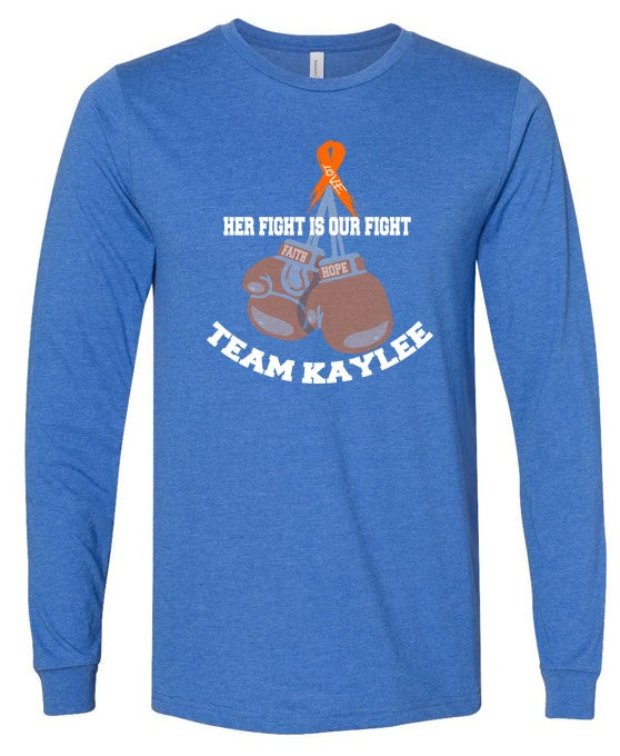 Kaylee's Fight (LONG-SLEEVE)(HEATHERED T's)