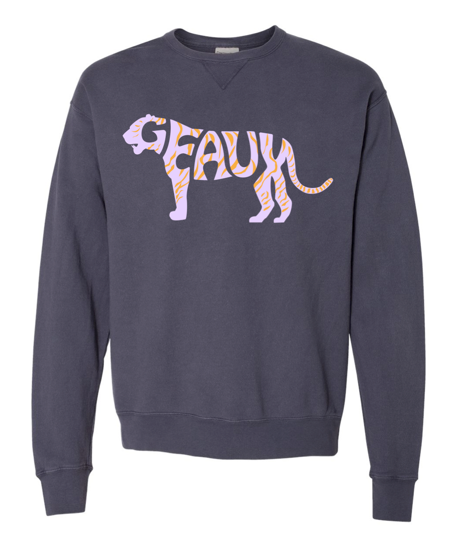 GEAUX Tiger Lite - ComfortWash Unisex Sweatshirt