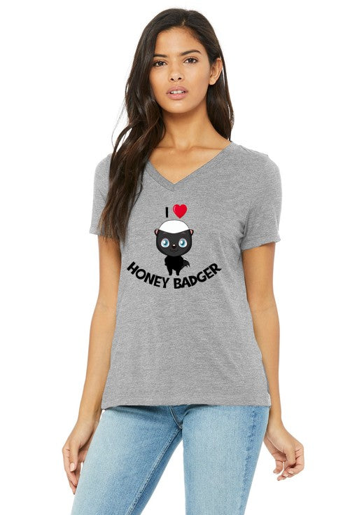 I Love Honey Badger (V-Neck)