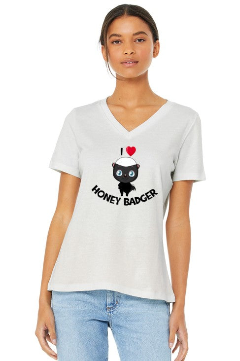 I Love Honey Badger (V-Neck)
