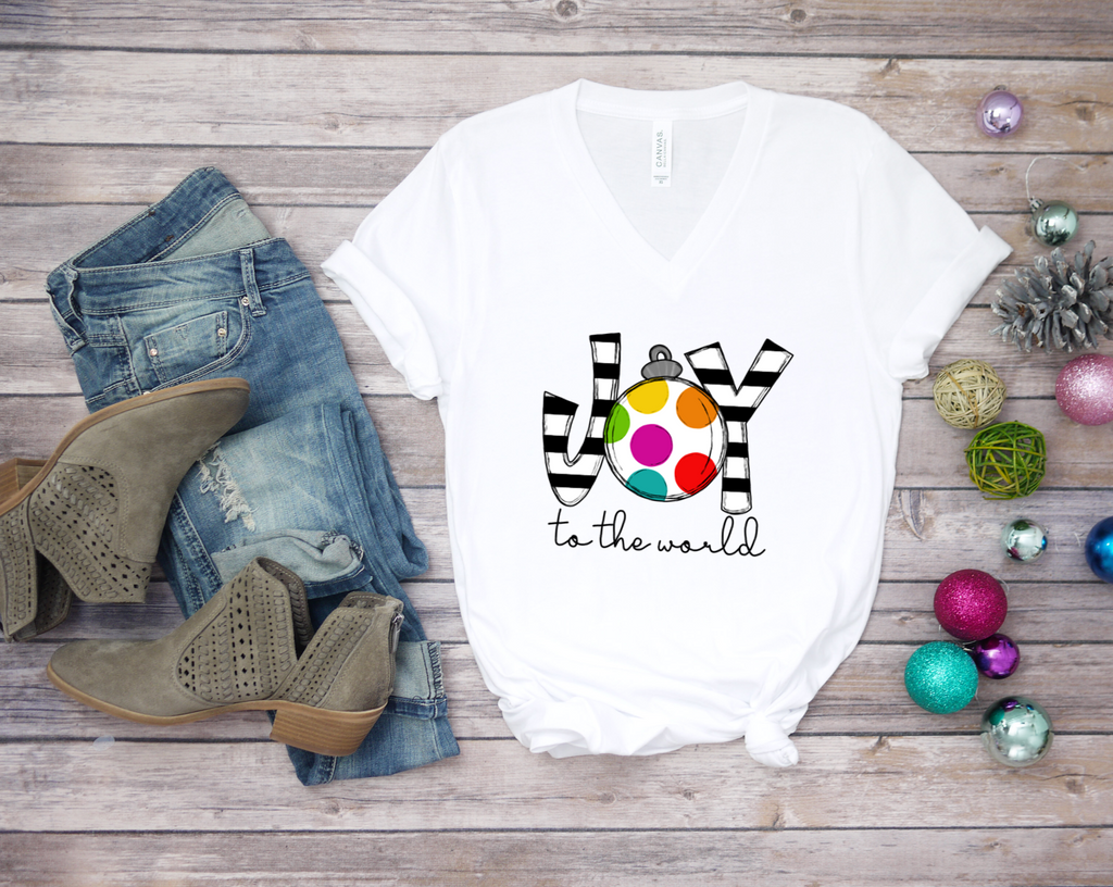 Joy to the World - V-neck Tee