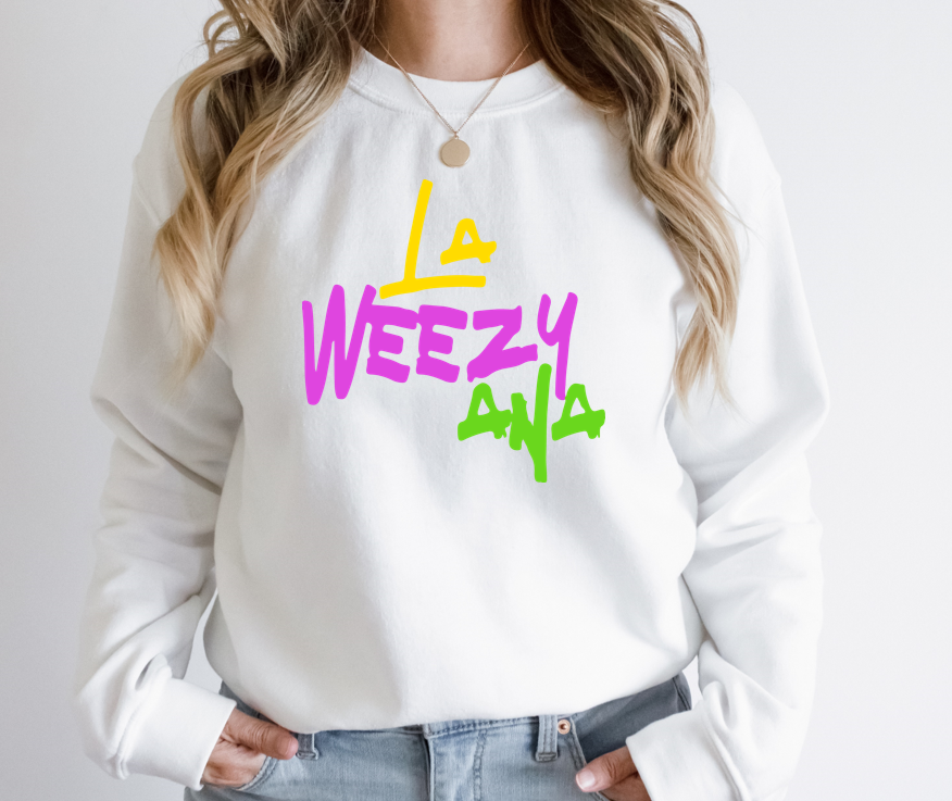 LaWeezyAna (Mardi Gras Edition) - Fleece Crew Sweatshirt