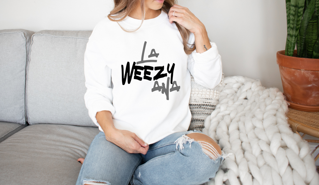 LaWeezyAna - Black & Grey Edition Fleece Crew Sweatshirt