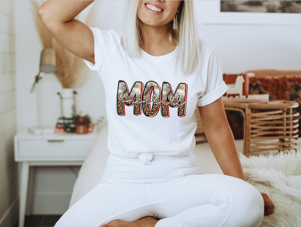 Leopard Baseball Mom