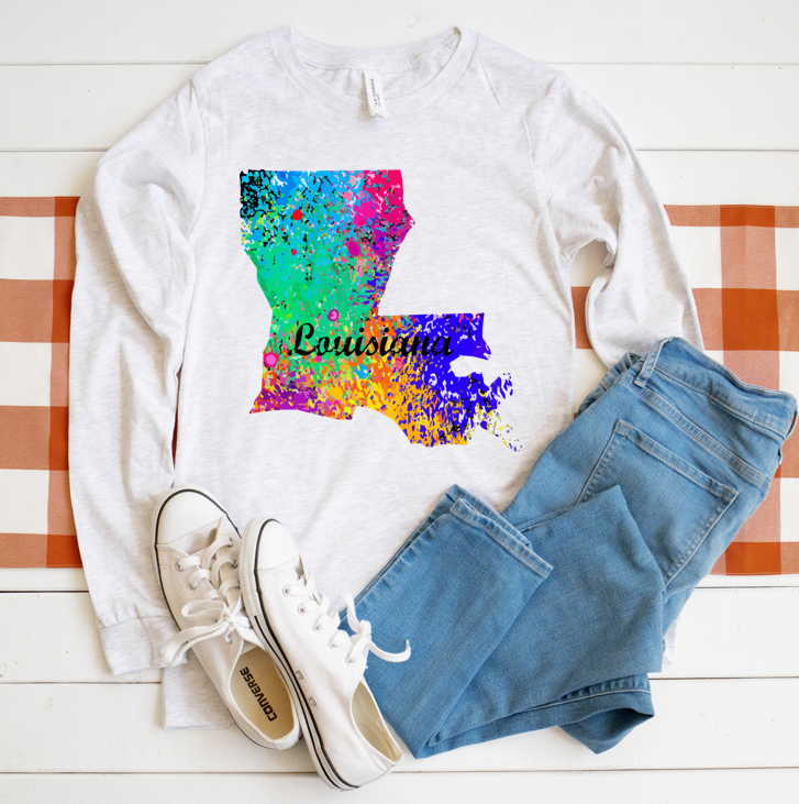 Louisiana Watercolor - Long-sleeve