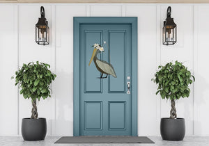 Magnolia Crowned Pelican Door Hanger