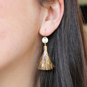 Mardi Gras Tassel Earrings