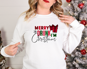 Merry Drunk - Fleece Crew Sweatshirt