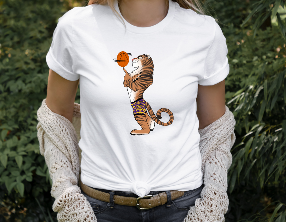 Sporty Tiger Basketball