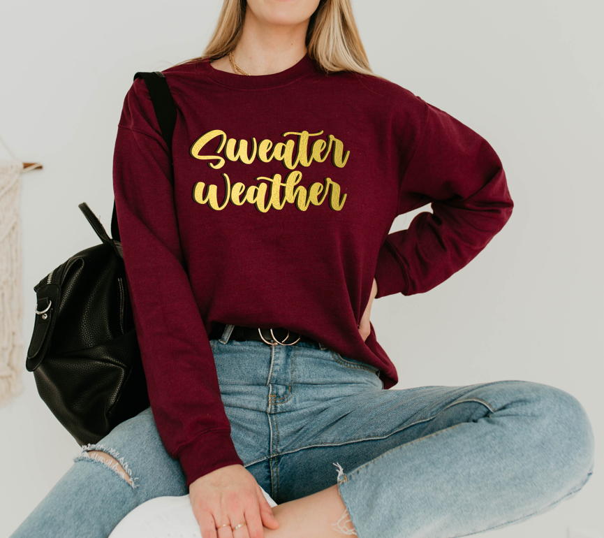 Sweater Weather - Fleece Crew Sweatshirt