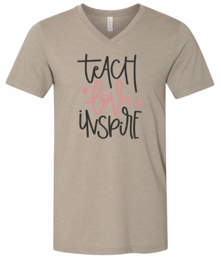Teach Love Inspire (v-neck)