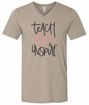 Teach Love Inspire (v-neck)