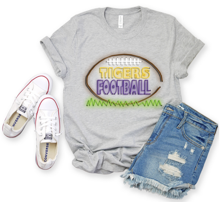 Tigers Football Neon