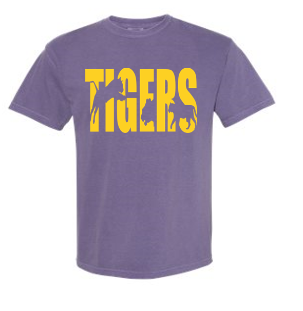 Tigers Silhouette - Comfort Colors Short Sleeve