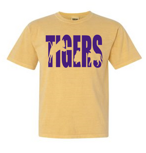 Tigers Silhouette - Comfort Colors Short Sleeve