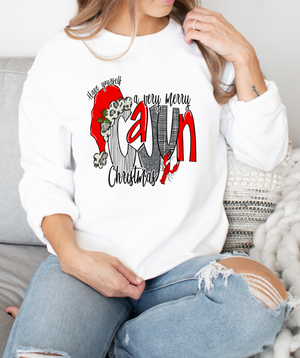 Very Cajun Christmas - Fleece Crew Sweatshirt