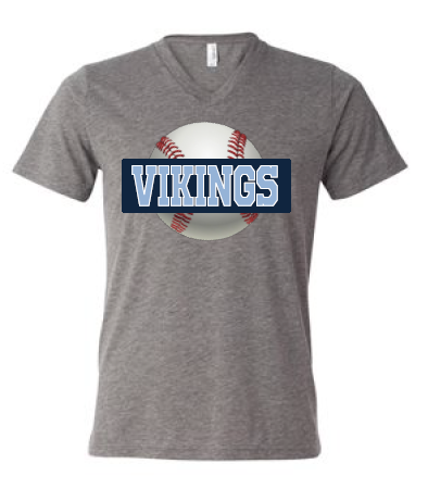 Vikings Baseball Bold (v-neck)