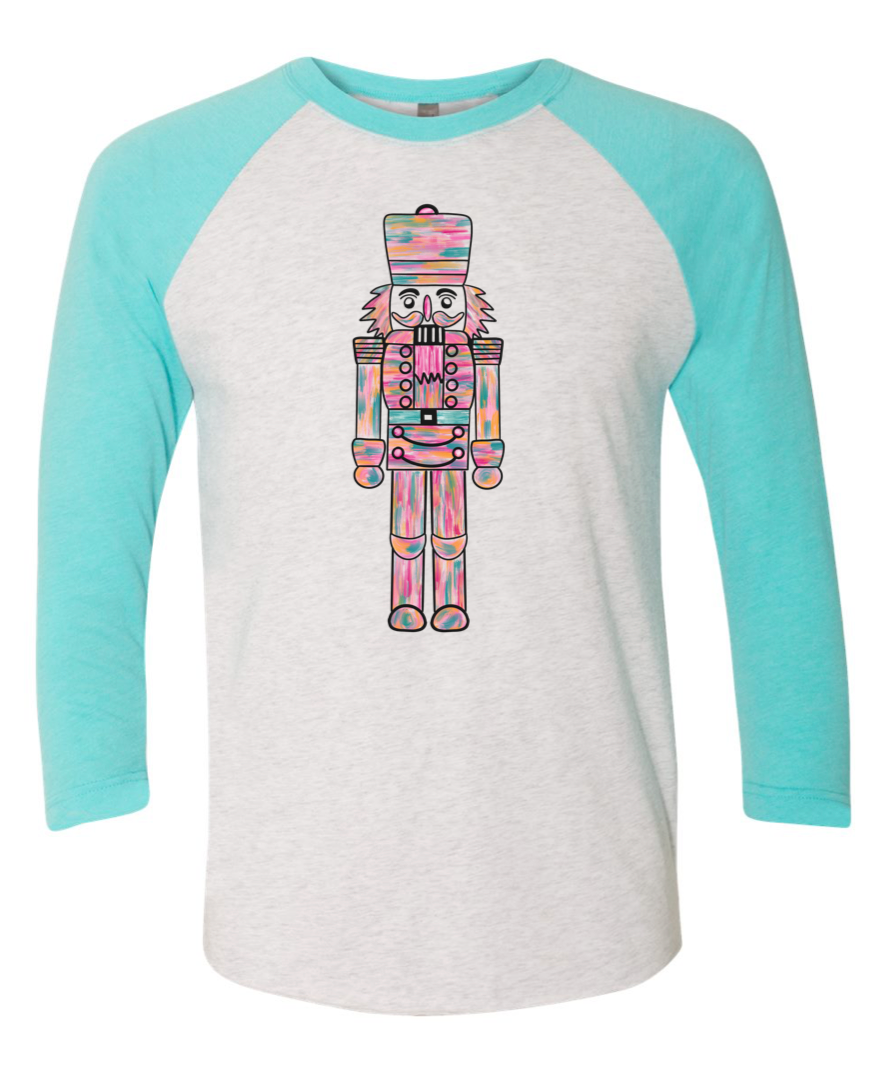 Watercolor Nutcracker Raglan