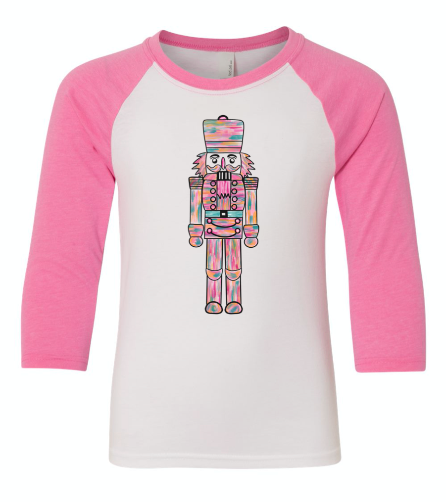 Watercolor Nutcracker Youth Raglan