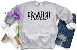 Crawfish Weather - Fleece Crew Sweatshirt