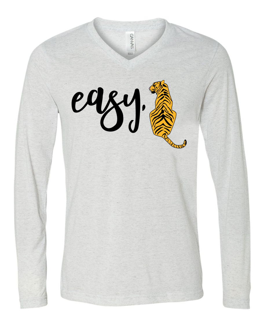 easy Tiger (V-neck Long-sleeve)