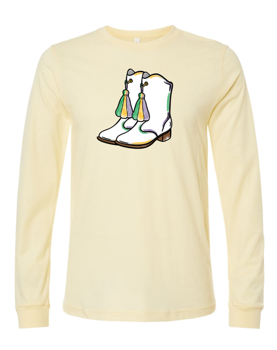 Mardi Gras Boots - Long-sleeve