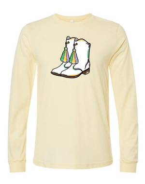 Mardi Gras Boots - Long-sleeve