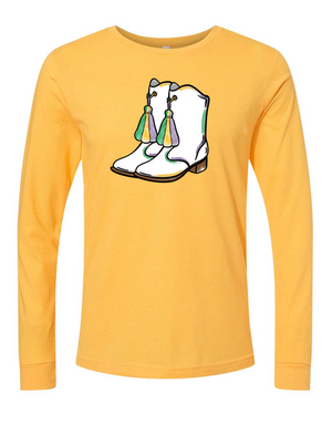 Mardi Gras Boots - Long-sleeve