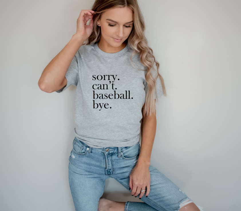 sorry. can't. baseball. bye.